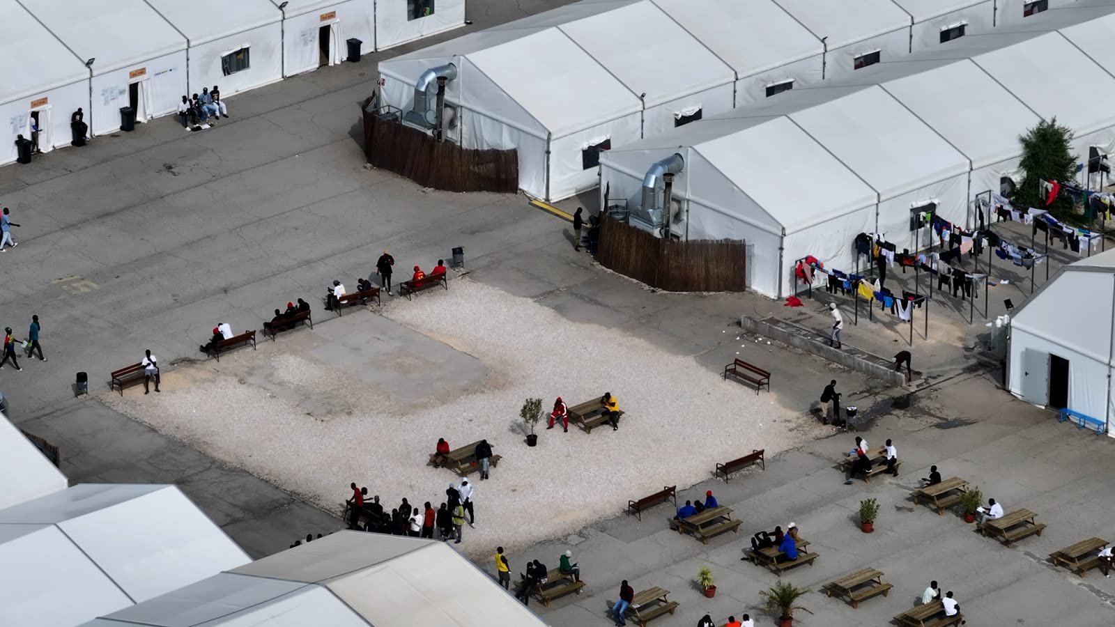 An ACCEM-run migrant camp in mainland Spain.