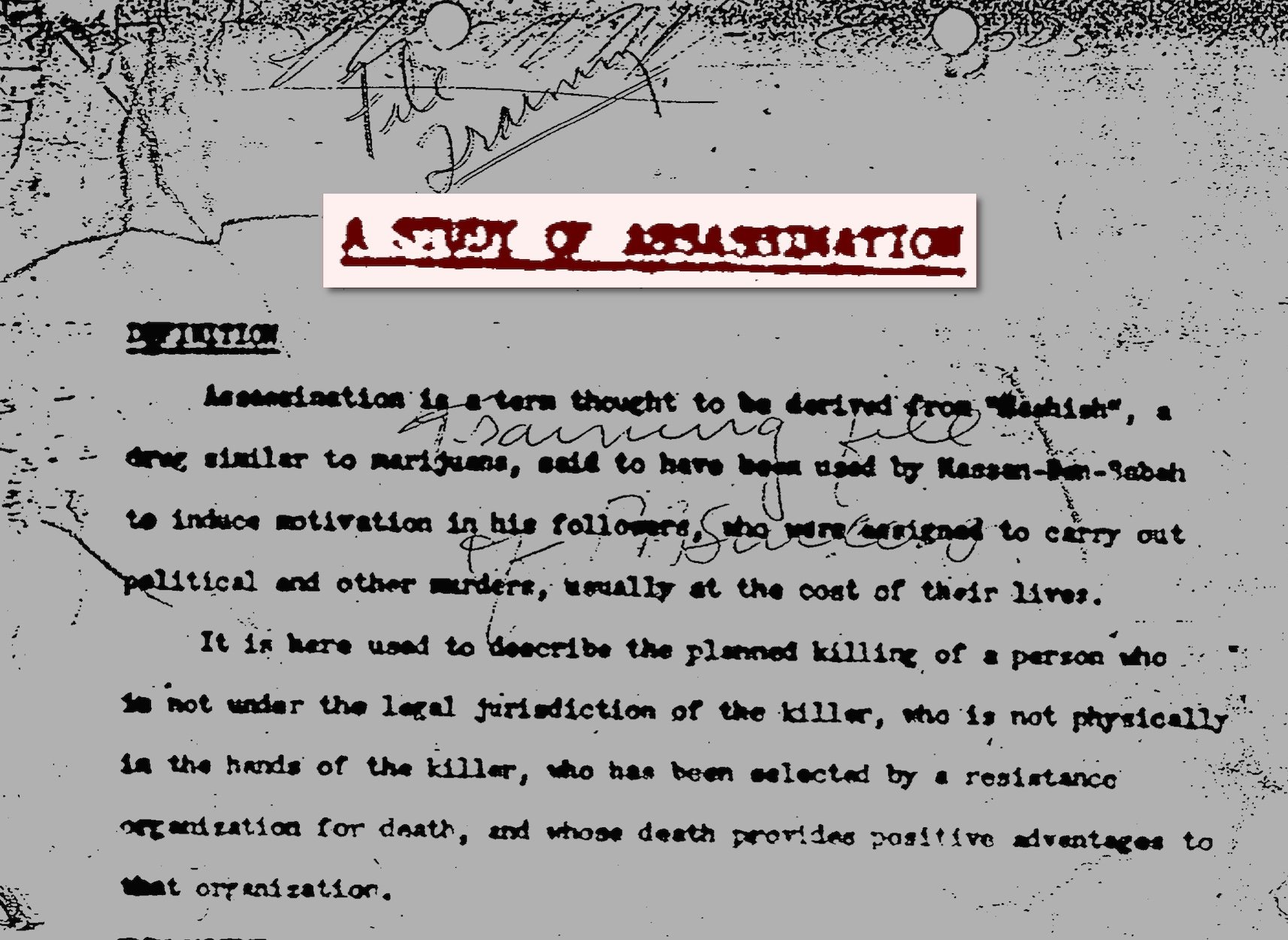 The front cover of a CIA assassination manual