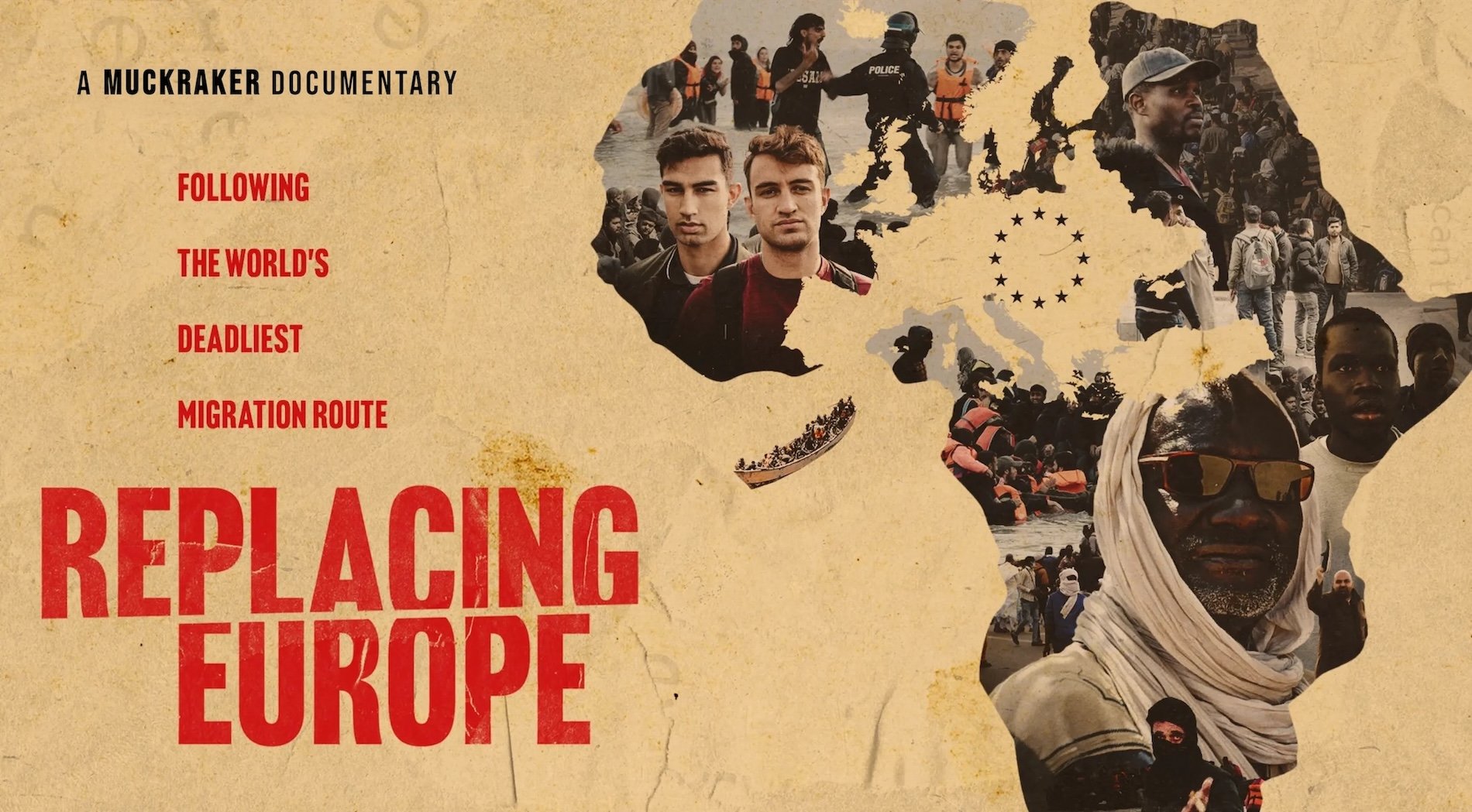 Replacing Europe: Following the World’s Deadliest Migration Route (Muckraker documentary poster)