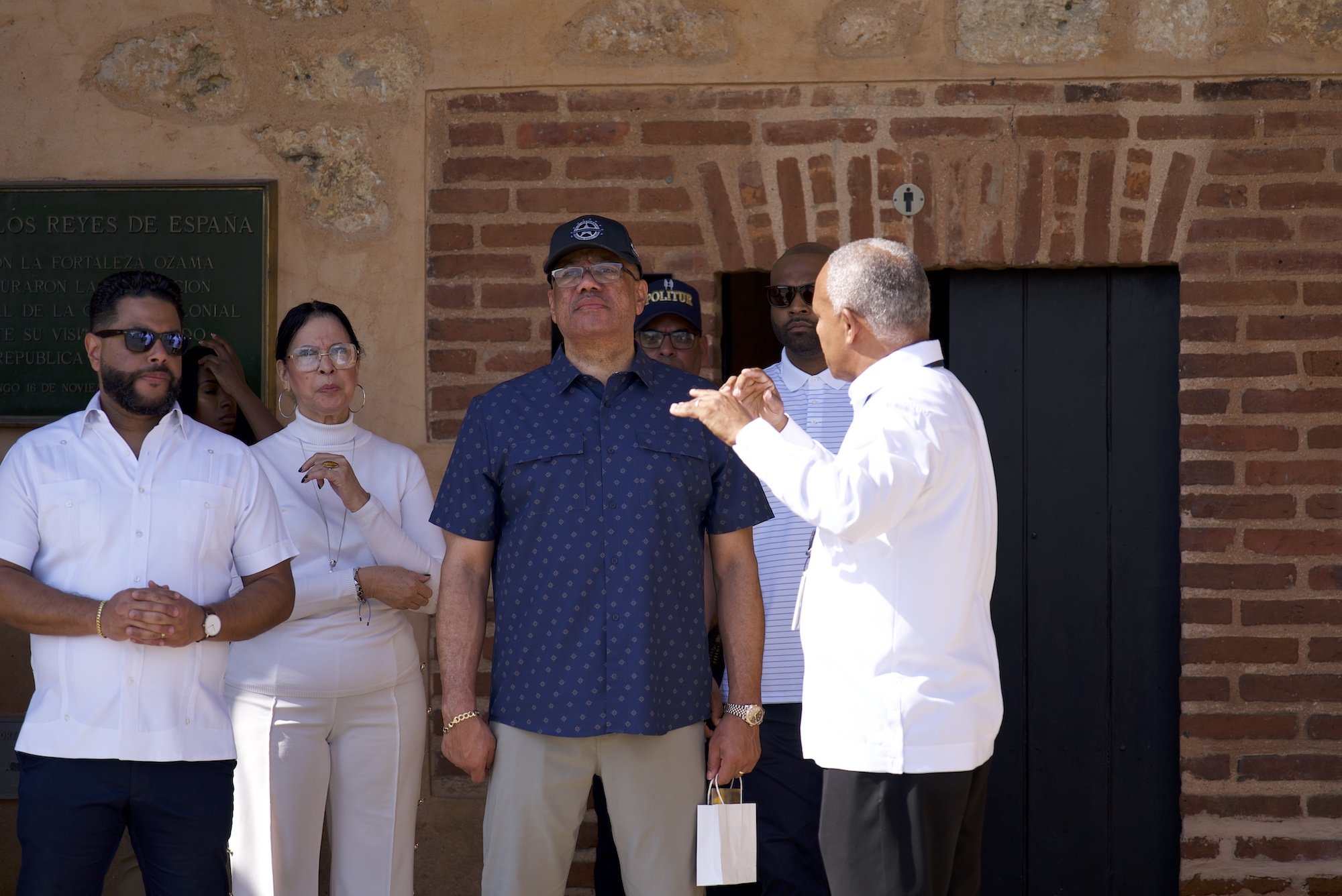 Ronald Davis observing Fortaleza Ozama in the Dominican Republic