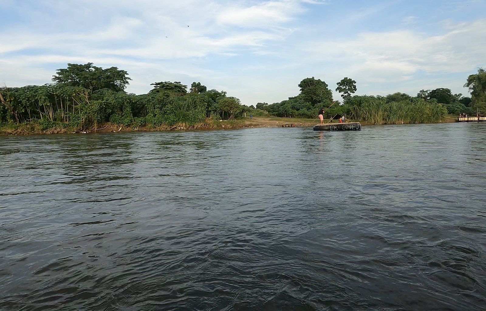 A first hand view while being smuggled from Guatemala into Mexico on a raft